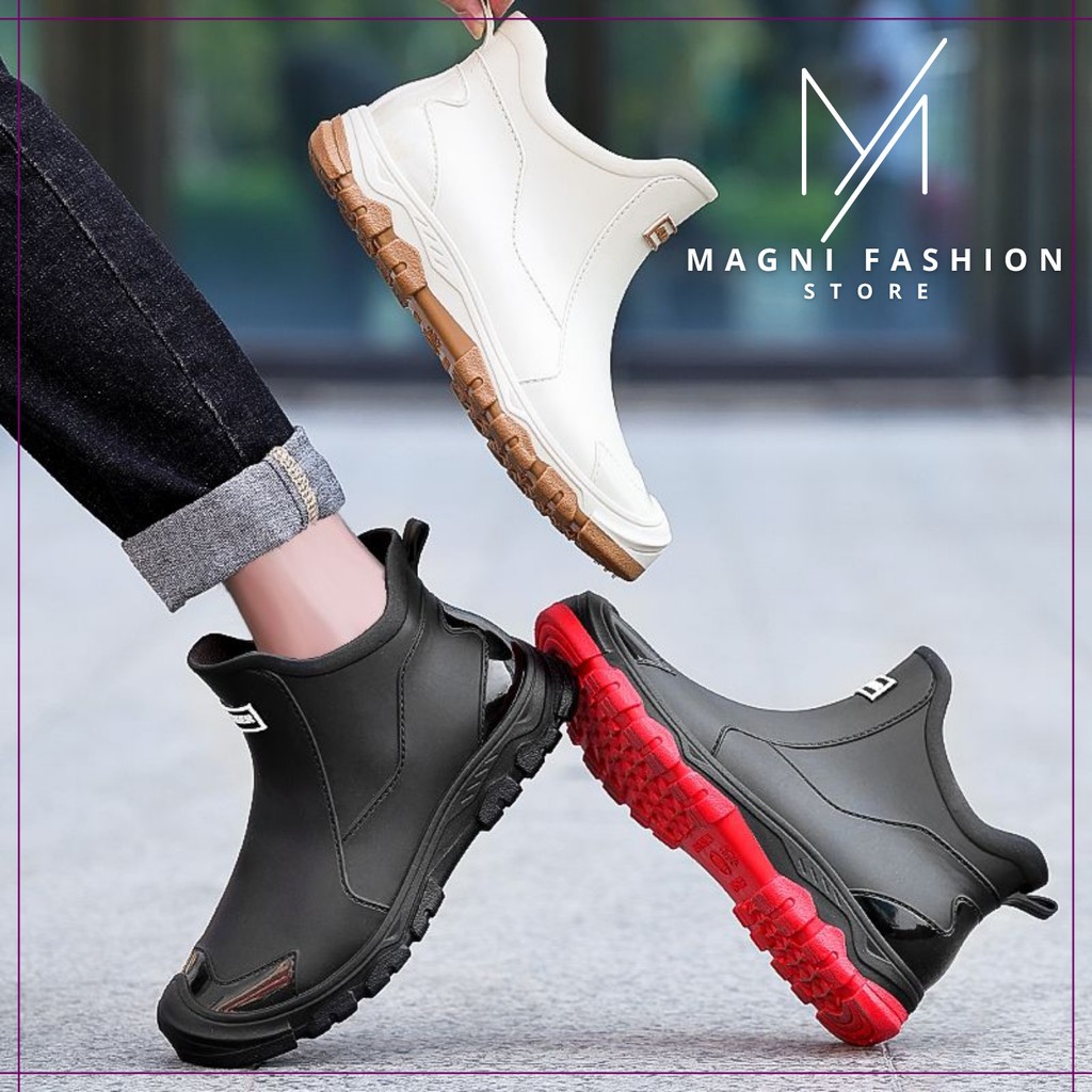 READYSTOCK Magni Unisex Men Women Boots Hiking Fishing Waterproof But Unisek Lelaki Wanita Mendaki Memancing 651