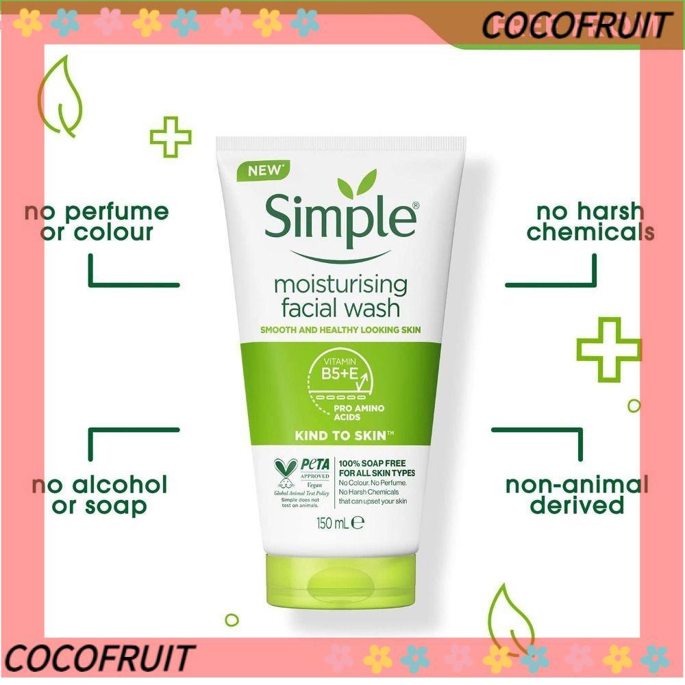 COCOFRUIT Facial Cleansing, Exfoliator Moisturizing Facial Cleanser, High Quality 150ml Oil Control Deep Norishing Skin Care UNISEX