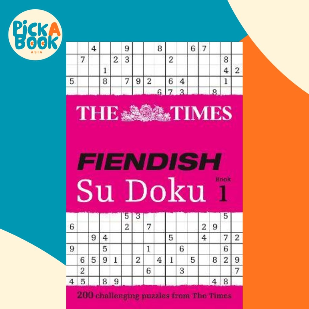 [100% Original Books] - The Times Fiendish Su Doku Book 1 : 200 Challeng by Times Mind Games (UK edition, paperback)