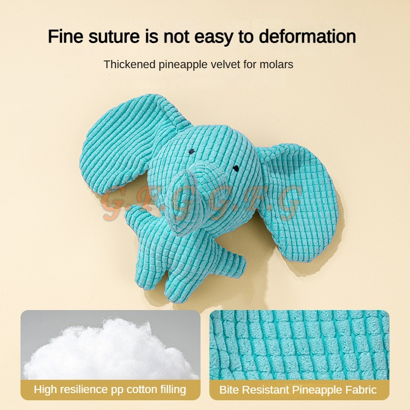 Pet Toys Plush Dogs&Cat Molar Teeth Resistant Toys Cute Animal Modeling Pet Toys Voice Dog Toys 狗玩具 宠物磨牙玩具 - Image 2