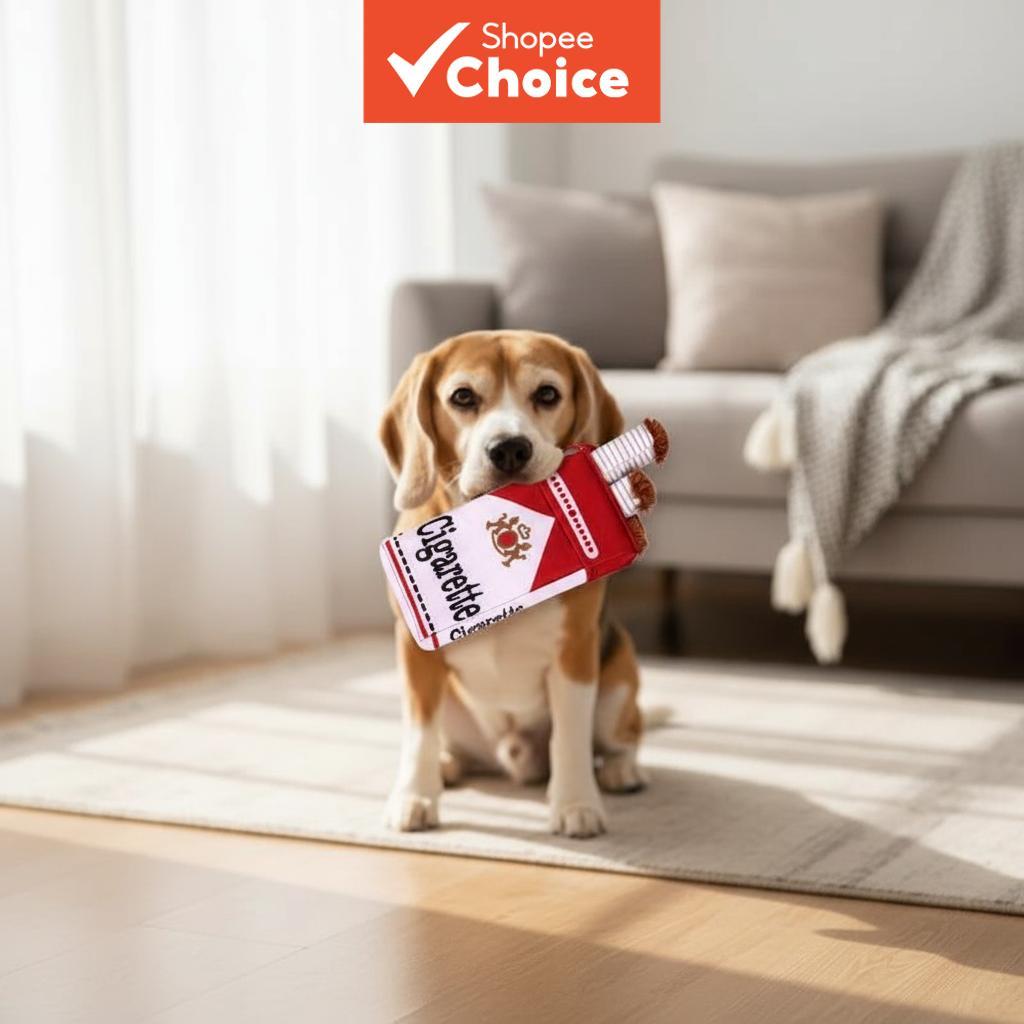 Dog Toy - Innovative Plush Chew and Grind Toy with Squeaker, Durable Interactive Toy for Dogs (20*11CM) 2025