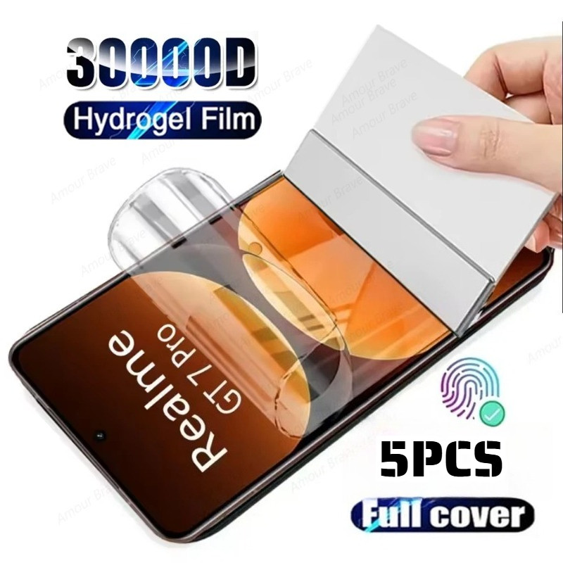 5PCS Matte Soft Hydrogel Film For Realme GT7 GT5 GT3 GT2 GT Neo 6 5 3T 3 2 7T 7 6T 6 5G Pro Racing 240W SE Explorer Master Anti Spy Privacy HD Screen Protector Anti Blue Light Film