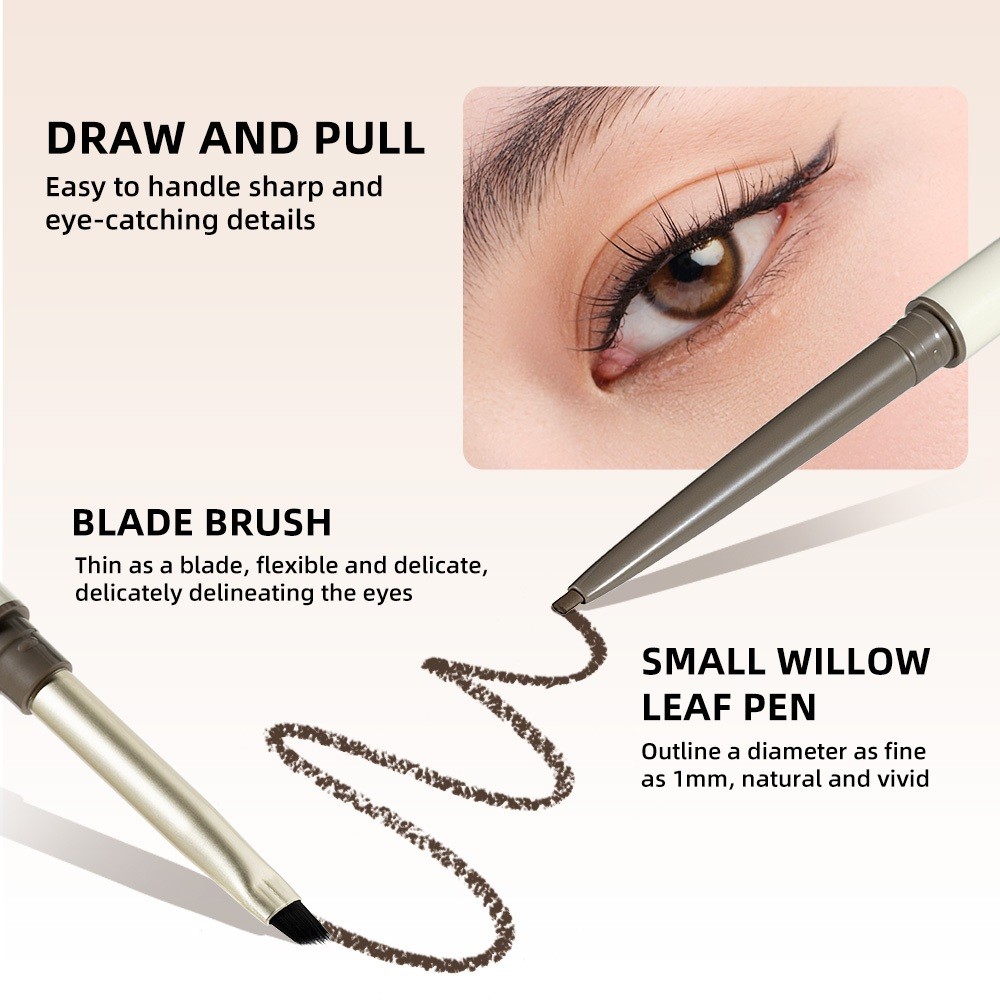 Multi Must UKISS Gel Eyeliner Pencil Waterproof Smudgeproof Long-lasting Dual Headed Super Thin Brush (60mg) Essentia... - Image 4