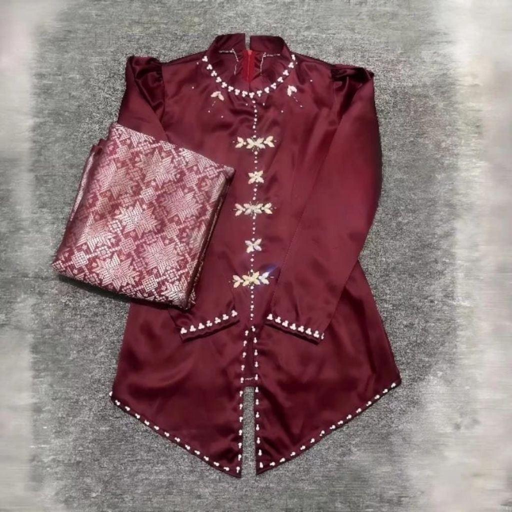 [ Terbaru!!! ] Alana One Set Baju Kurung Melayu Rok Songket Modern | Atasan Baju Kurung Wanita Kekinian | Baju Kondangan
