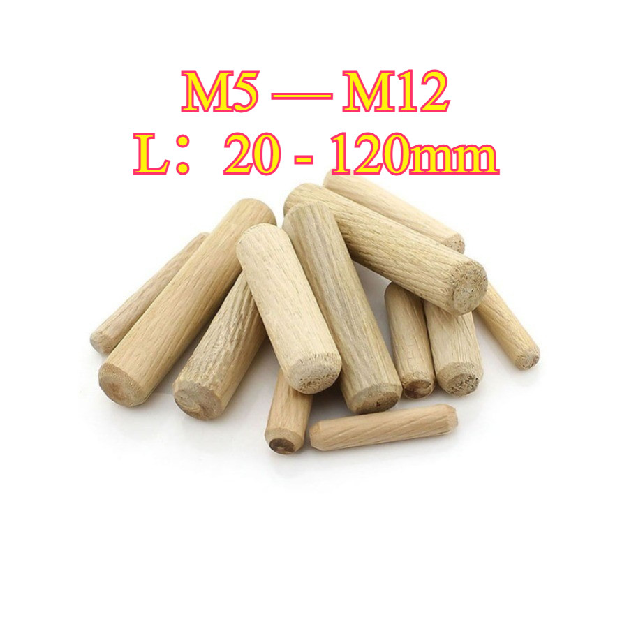 Log stoppers, wood nails, solid wood sticks, tenons, twill wedges, wood bolts, logs, small wood dowels, wardrobe cabinet connectors M5/M6/M8/M10/M12【MP-MY】