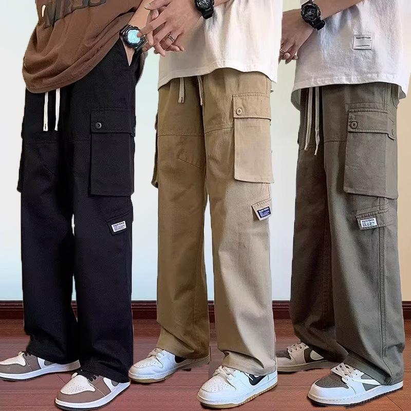 【READY STOCK】ProMan Seluar Kargo Warna Khaki Potongan Lurus Longgar Sesuai untuk Kerja dan Pakaian Kasual Men's pants
