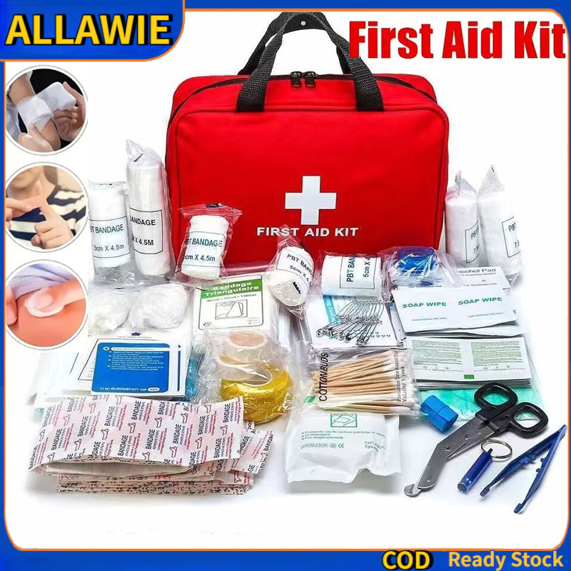 300PCS Survival First Aid Kit Emergency Medical Trauma All-in-One Kit Outdoor Sports Camping Gear Car/Home Medical Kit