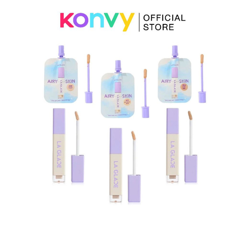 [Clearance] LA GLACE Ideal Airy Skin Concealer (2g/6g) - 3 Color to Choose