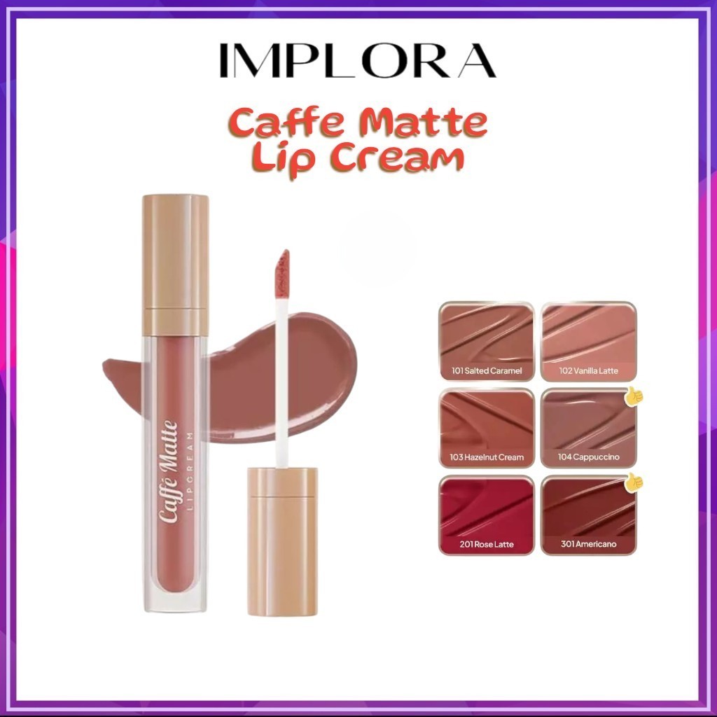 Implora Caffe Matte Lip Cream 2.9gr - Lipcream - Debelleza Shop