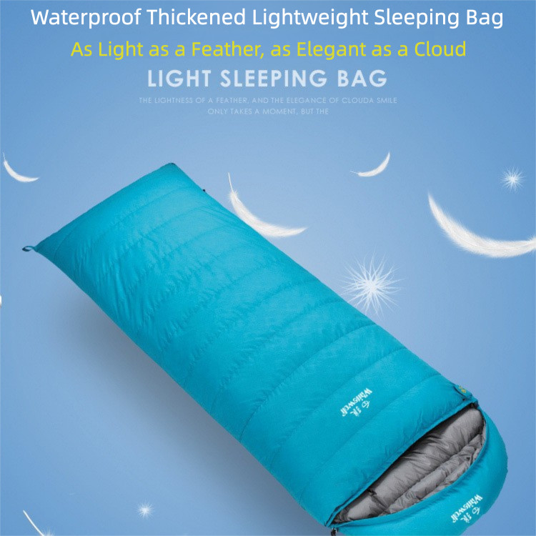 ⛺️Down Sleeping Bag | 320T Waterproof Nylon -40℃ Cold-Proof - 2-Person Convertible, Portable Camping Travel Nap Sleeping Bag