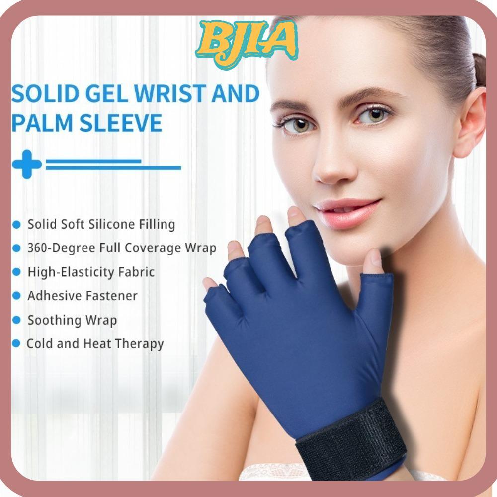 ✿BJA✿ Cooling Solid Gel Glove, Adjustable Hot & Cold Compress Wrist Brace,  360° Ice Pack Solid Gel Hands Protector For Hand