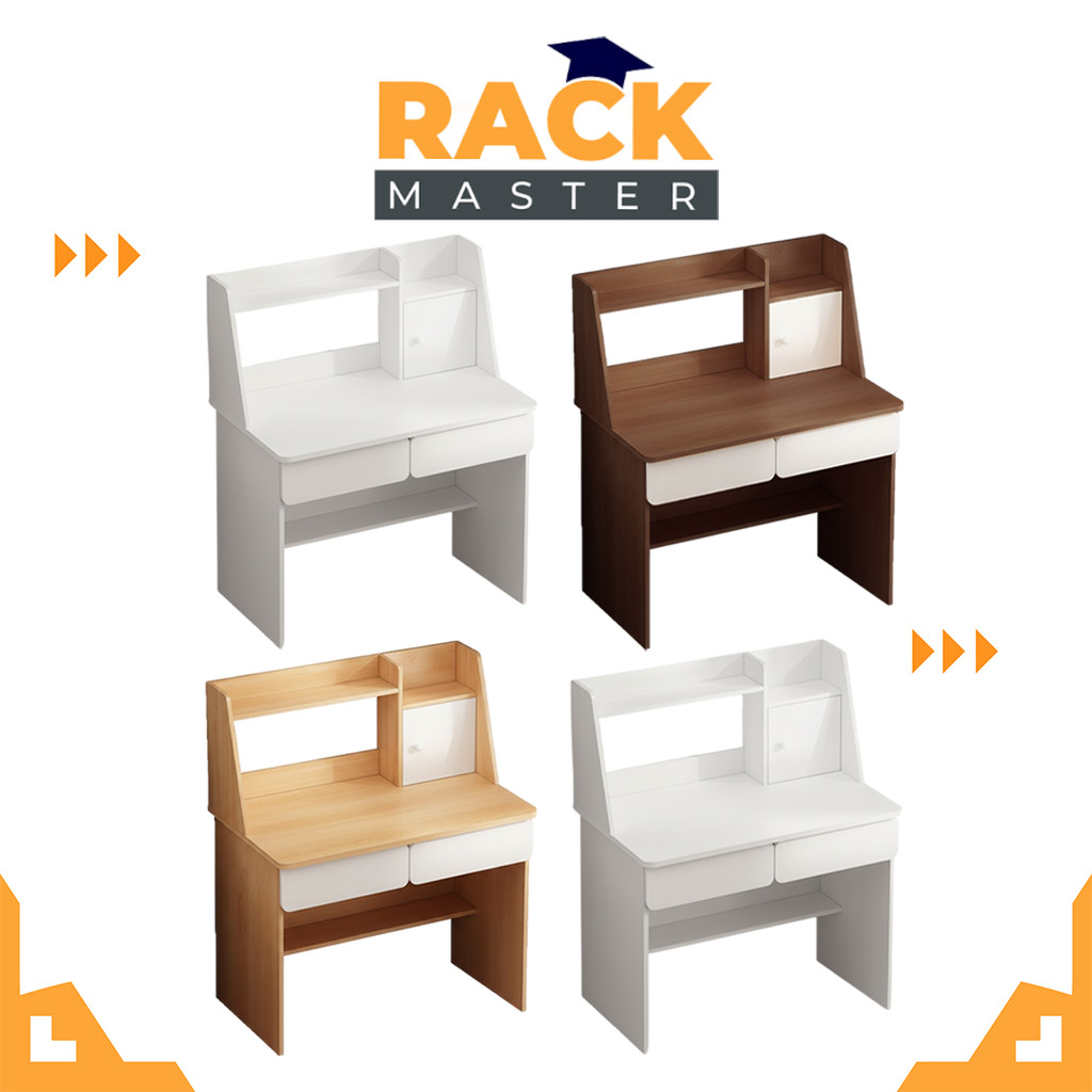 𝗥𝗔𝗖𝗞 𝗠𝗔𝗦𝗧𝗘𝗥【JYJU】Meja Multi-Functional Computer Desk with Integrated Bookshelf Study and Writing Table with Storage