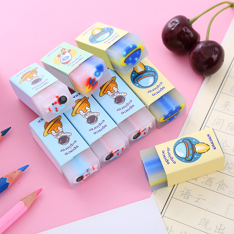 Creative Cartoon Eraser School Kids Student Soft PVC Rubber Stationery Study Erase Tools Pemadam 橡皮擦