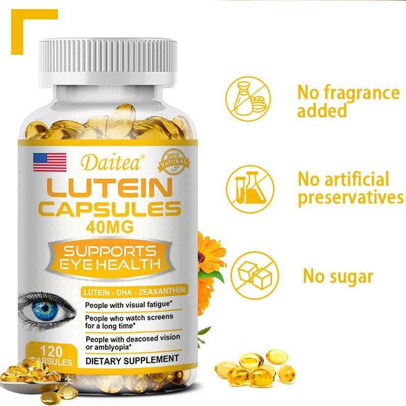 Quality Purpose Daitea Eye Complex contains Lutein Zeaxanthin Supports health improves vision antioxidants 30/60/120 ... - Image 5
