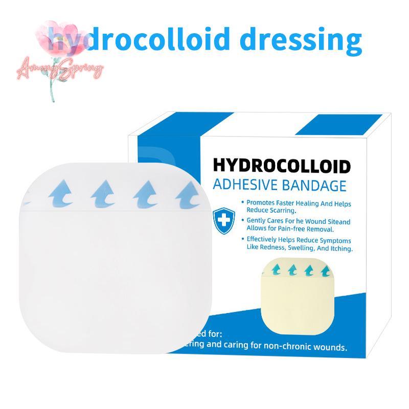 AmongSpring> 1/5 Pcs Self-Adhesive Patches Hydrocolloid Dressing Invisibility Breathable Wound Plaster Band Aid Adhesive Bandages Skin Tape new