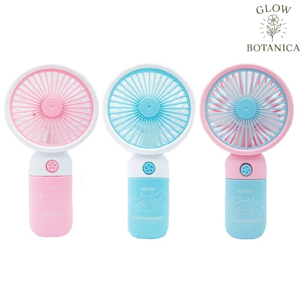 Kotex Cinnamoroll USB Fan Mini Fan Hand-held Usb Charge Kipas Mini Kipas