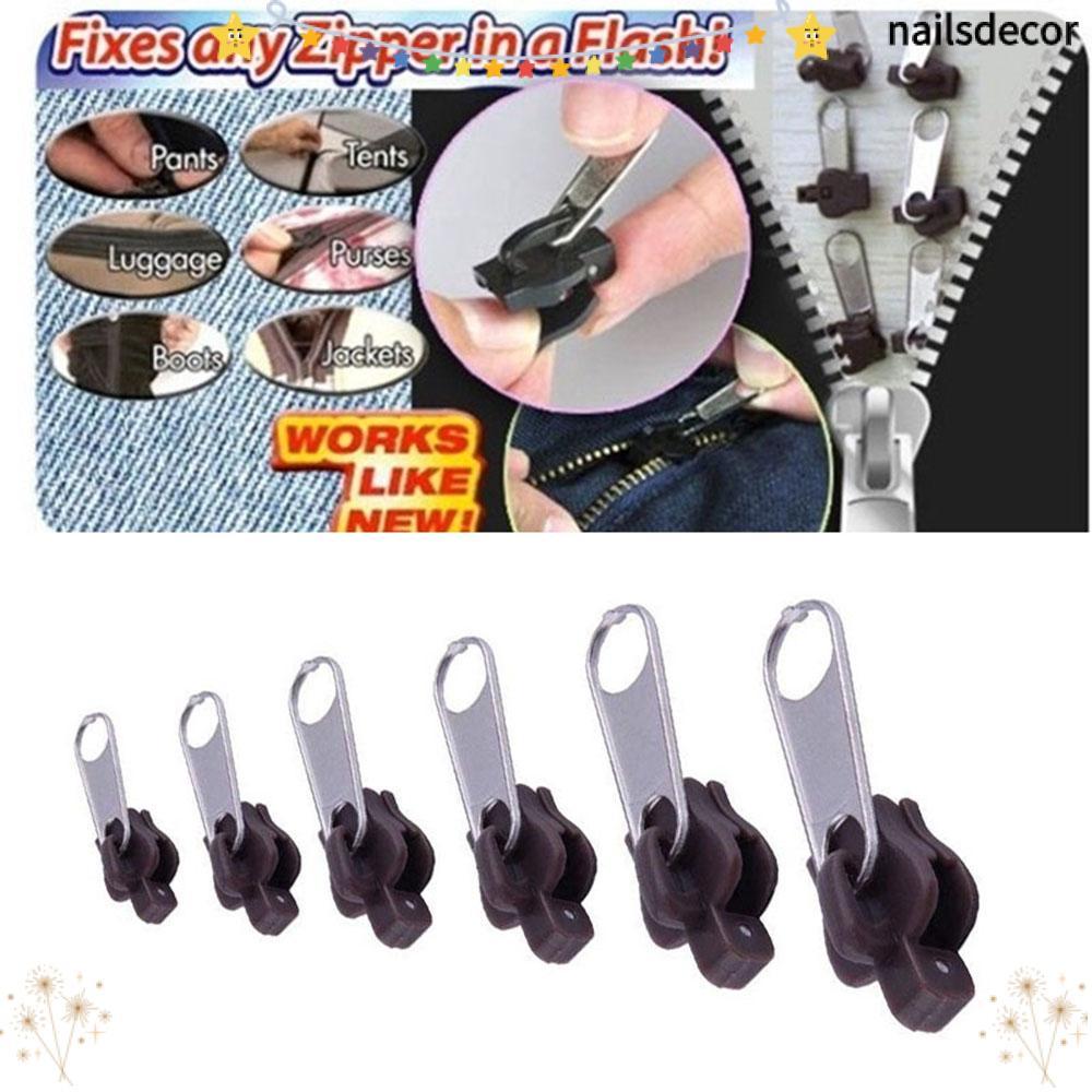 YUSENS 6PCS Zip Repair Kit Fashion Removable Rescue Instant Slider