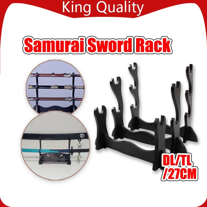 1 Tier/2 Tier/3 Tier/Wooden Knife Rack/Anime Katana Stand/Game Weapon Display/Multi-Tier Holder/Anime Fan Rack/Storage