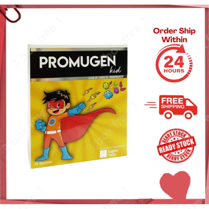 【BUY 3 FREE 1】[Ready stock]Promugen Kid 2gx30s儿童增加免疫 digestion Strengthens immunity EXP2027 06 keropok