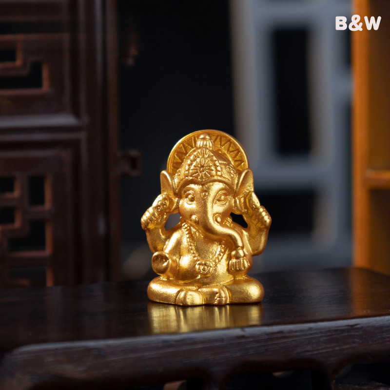 24-hour shipping] Ready Stock 20pcs Ganesha Statue and Elephant Ornament Suitable for Home and Temple Decoration Ganesha Statues and Elephant Statues