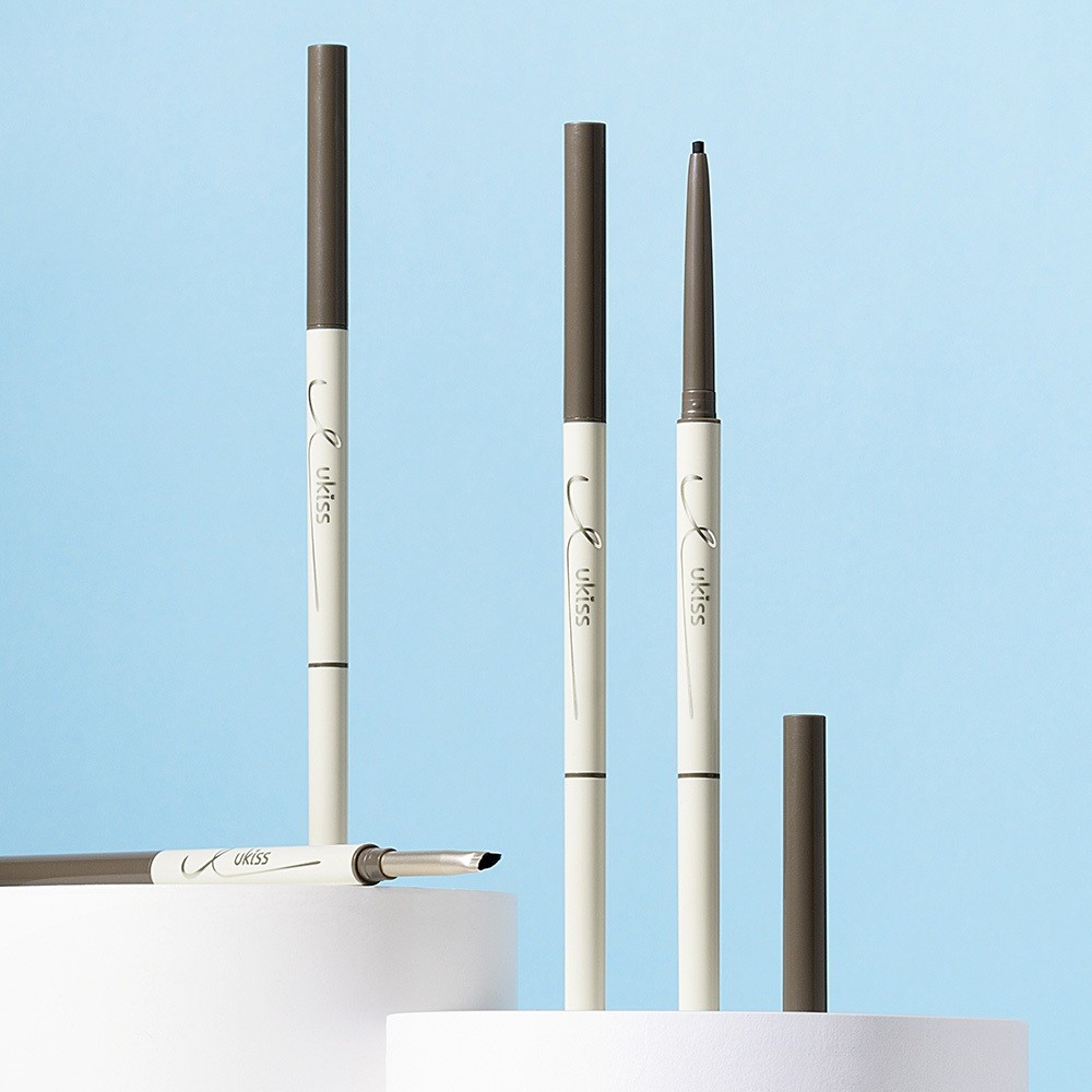 Multi Must UKISS Gel Eyeliner Pencil Waterproof Smudgeproof Long-lasting Dual Headed Super Thin Brush (60mg) Essentia... - Image 3