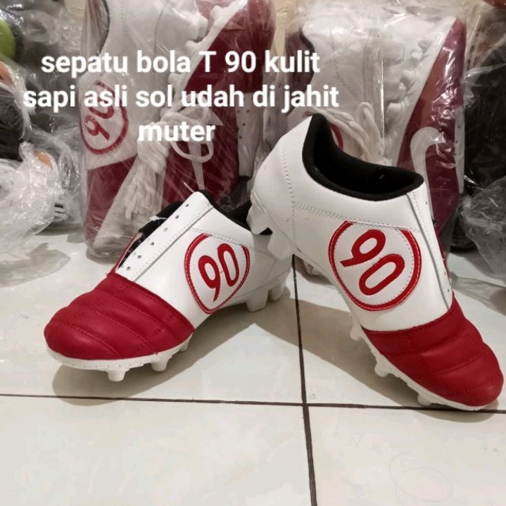 Sport Athletic T 90 soccer shoes made of cowhide stitched soles all around guaranteed strong Active - Image 3