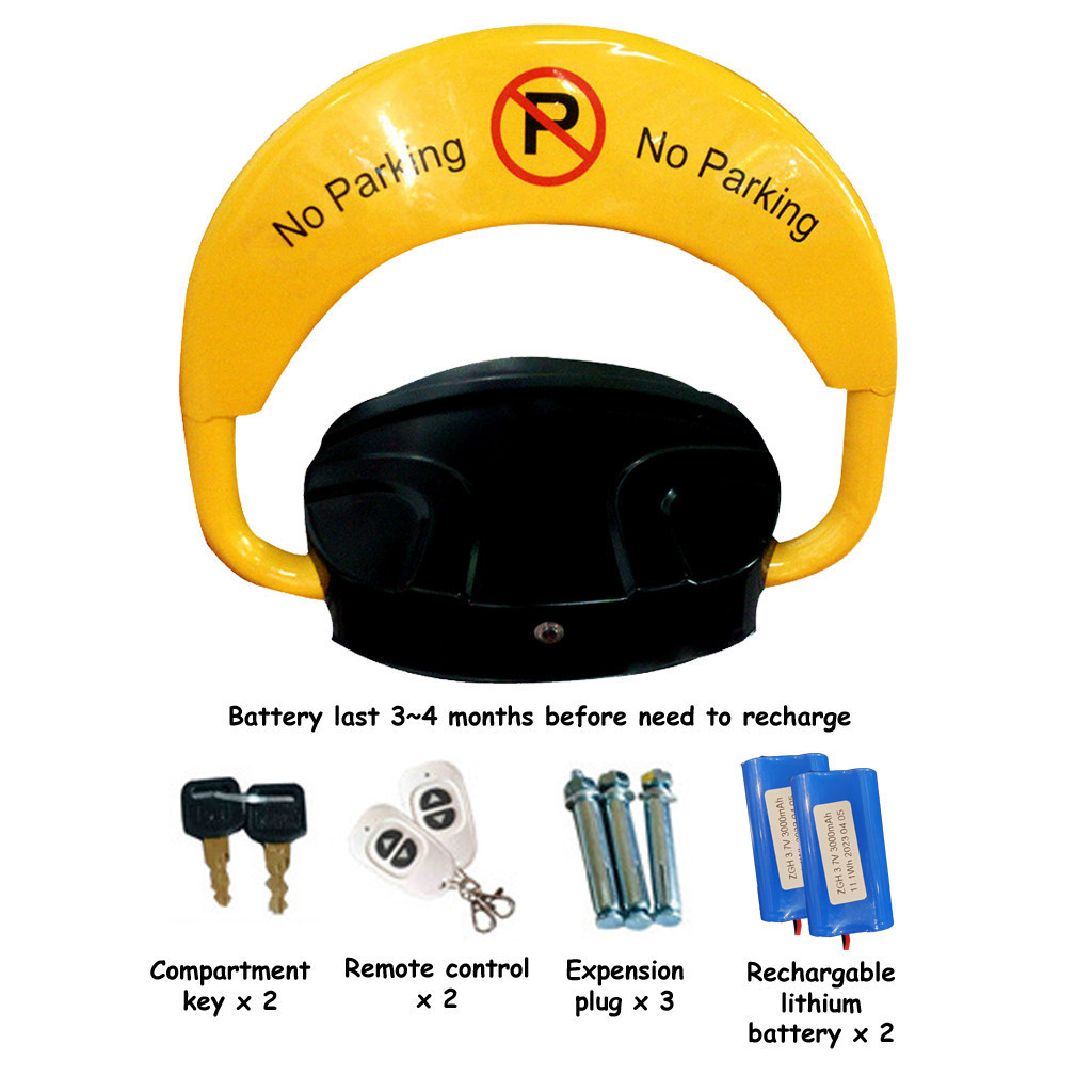Remote Control Car Park Lock/Automatic Sensing Ground Lock/Solar-powered Electric Parking Space Lock/Anti-occupancy