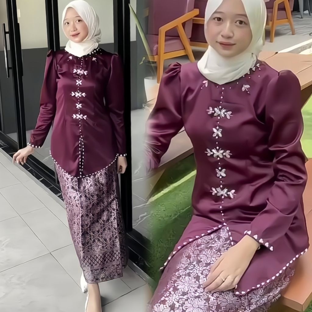 Reliable Have SELLER | Alana One Set Baju Kurung Melayu Rok Songket Modern Premium Termurah Atasan Wanita Terbaru K - Image 5