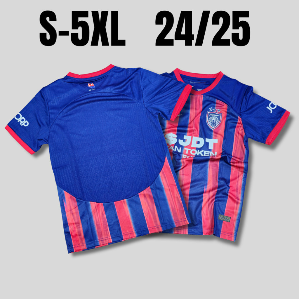 【S-5XL】Liga Super 24/25 Johor Home Fans Issue Football Jersey SL1