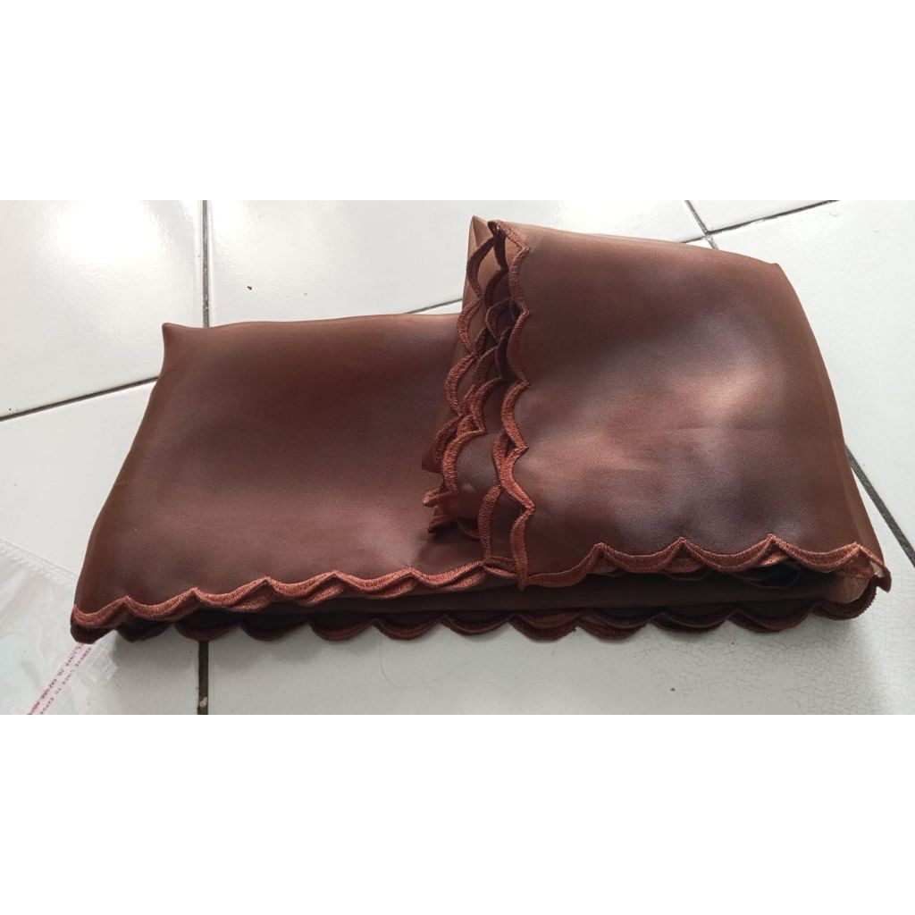 slendang organza bordir / slendang kebaya melayu(hanya selendang)