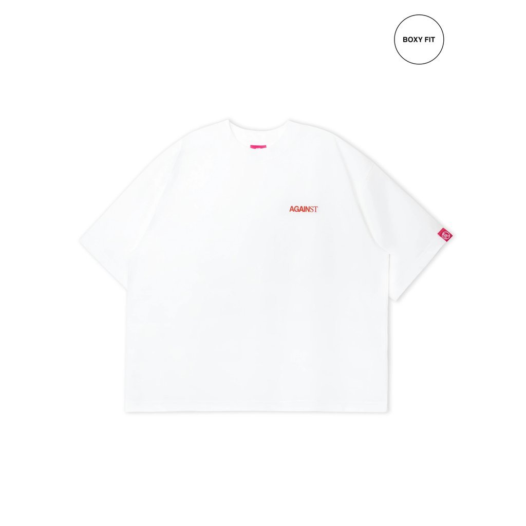 AGAINST LAB BOXY ALL DAY TEE (WHITE)