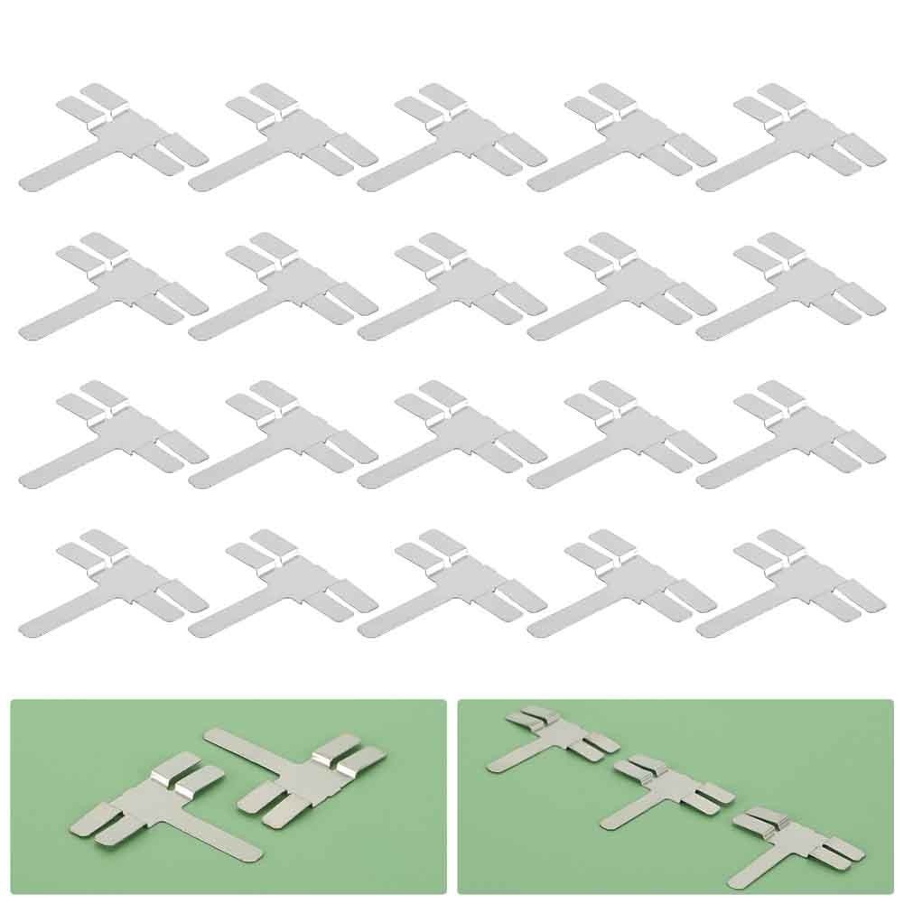 Reliable Durable 【ELECT】 20Pcs Nickel Plated Steel Sheet T Shaped Battery Welding Machine Spot Welder Must - Image 2