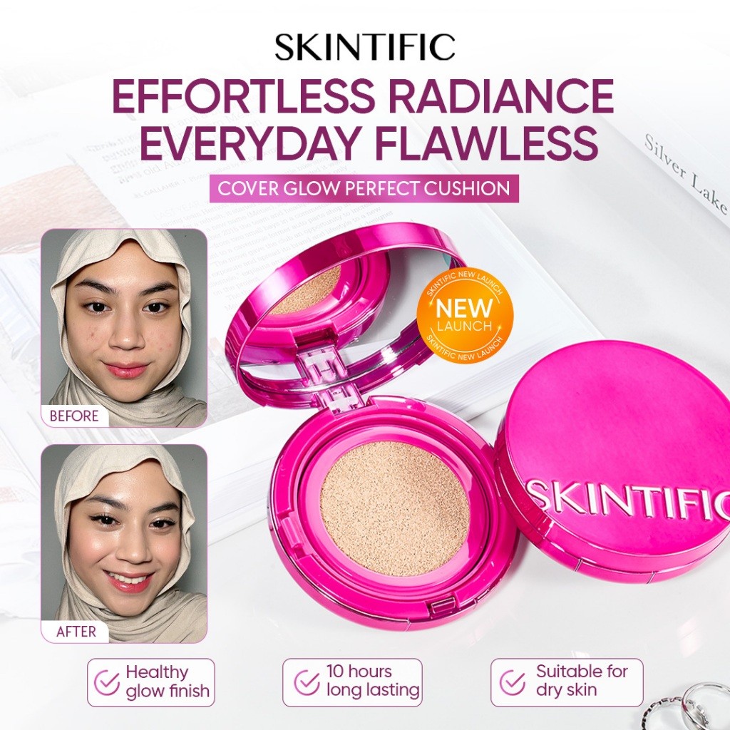 <NEW LAUNCH> Skin'Cover Glow Perfect Pink Cushion Healthy skin Flawless Radiance Ultra Glowy
