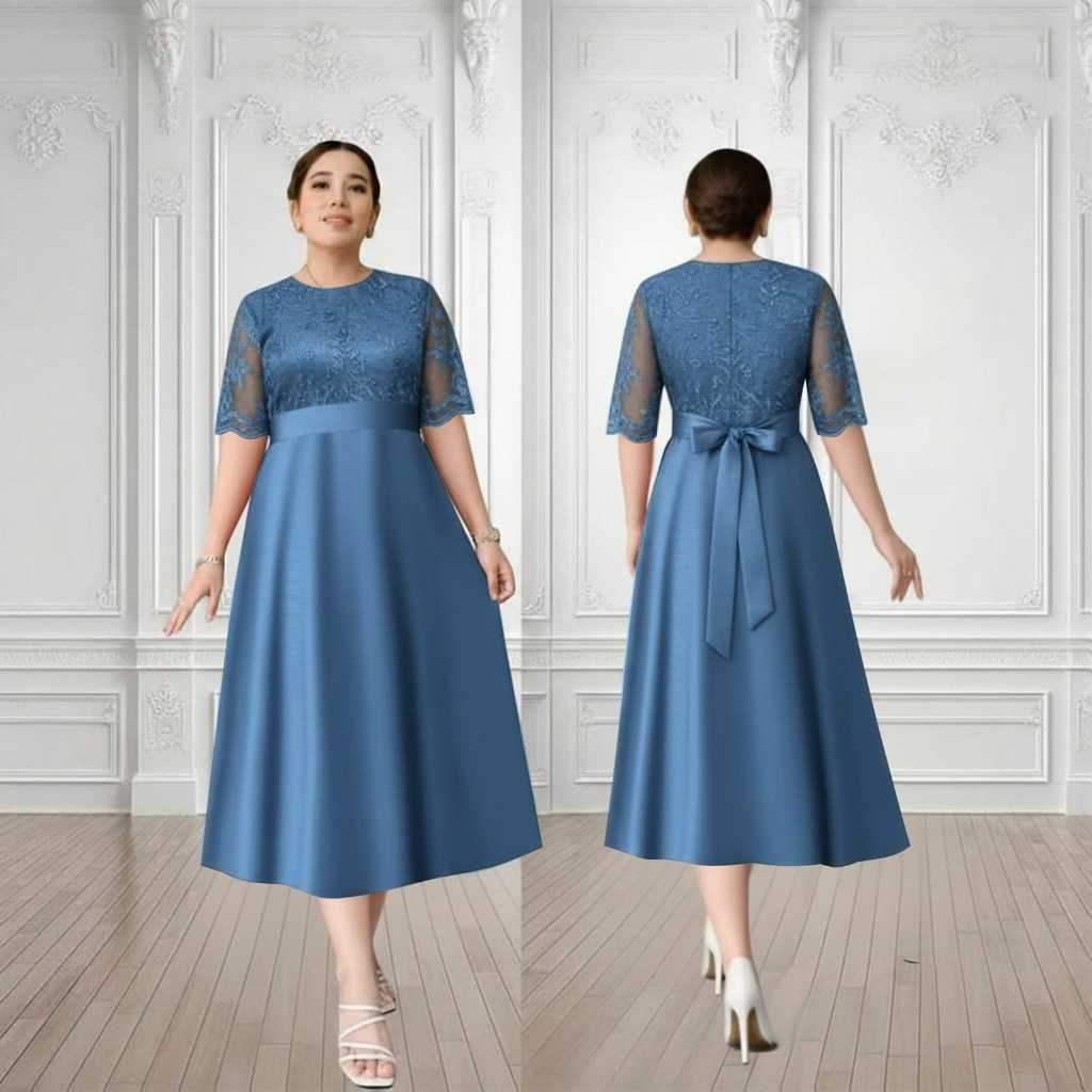 Iriana Brukat Christmas Dress, Wedding Dress, Elegant Dress