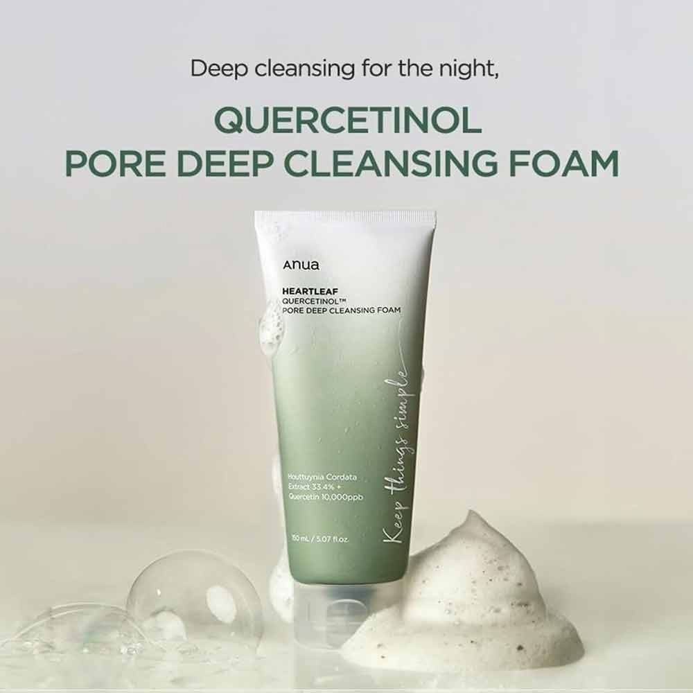 Anua Cleanser Heartleaf Quercetinol Pore Deep Cleansing Foam 150ml