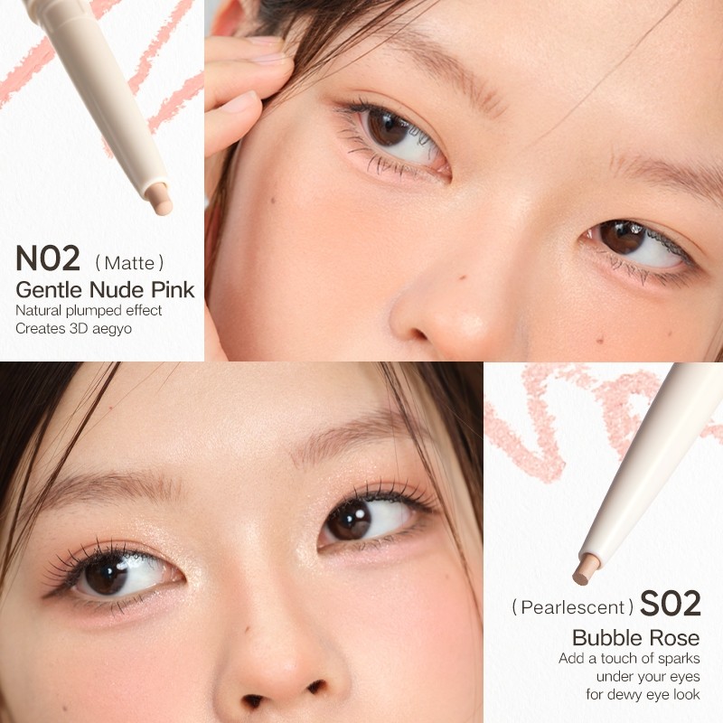 Essential Must Judydoll Double-End Undereye Pen Aegyo-Sal Highlighter Shade All-In-One Natural Soft Plump - Image 4