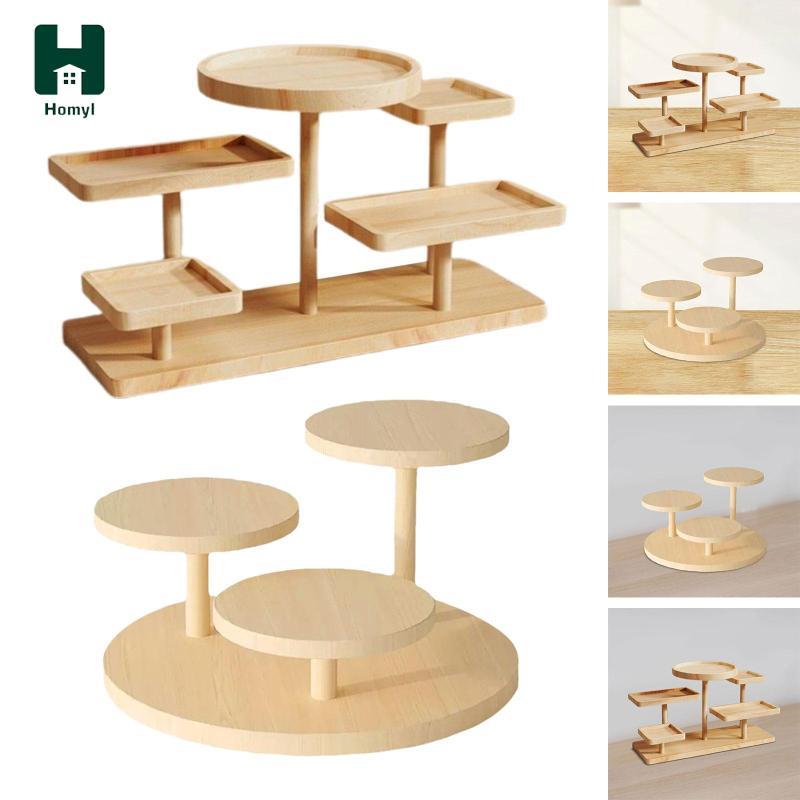 Homyl Multi-tiered Tray Holder, Multi-layer Display Rack. Display of Collectibles. Display Rack for The Counter. Cake Stand. for