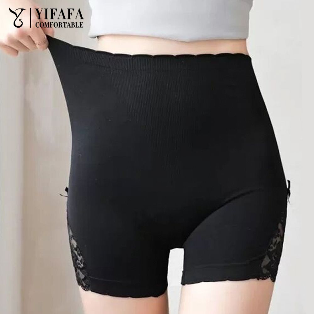 1/ 2PCS Lace Safety Panties 40-70kg Pure Cotton Crotch Comfortable Seamless Fit Abdomen Hip Lifting Bottoming Shorts Underwear