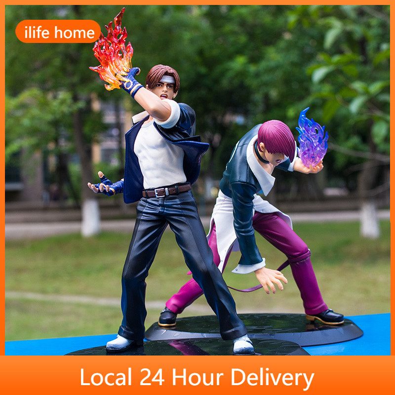 Shipping from Selangor SNK KOF97 Yagami Kusanagi Cosplay Action Figure Q Version Model Dolls Gift For Kids Car Decor Ornament Toys Collections Home Decor Sculpture Decoration Large FigurinesCar pendan