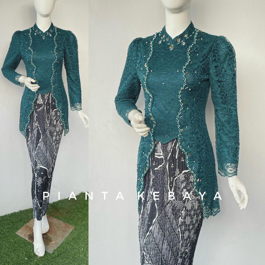 Durable Multi Kebaya Hasya Payet Hijab Krah Sanghai | Lamaran Wisuda Pesta - Image 5
