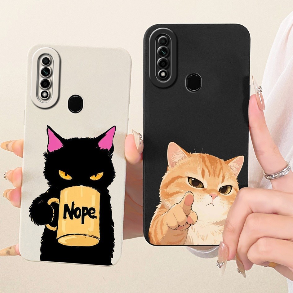 Shockproof Casing For OPPO A31 2020 / A8 2019 Case CPH2015 CPH2073 CPH2081 Cute Cat Duck Panda Rabbit Cartoon Soft Silicone Cover
