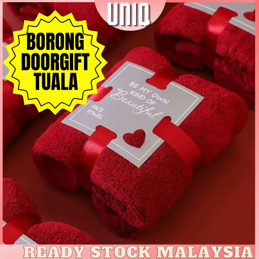 S51 READY STOCK Gift Friendship TUALA Wedding Present Birthday Doorgift sapu tangan kenduri bajet