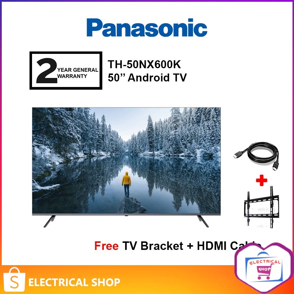 Panasonic 50'' / 55'' / 65" / 75'' 4K Android Google TV TH-50NX600K / TH-55NX600K / TH-65NX600K / TH-75MX650K (FREEGIFT)