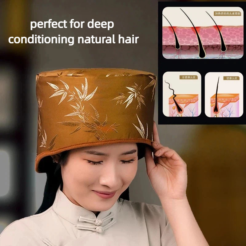 Hair Steamer for Deep Conditioning: Upgraded Heat Cap with 10-Level Fast Heating 3 Time Settings for Natural Hair Portable Thermal Steam Cap for Home Hair Treatment