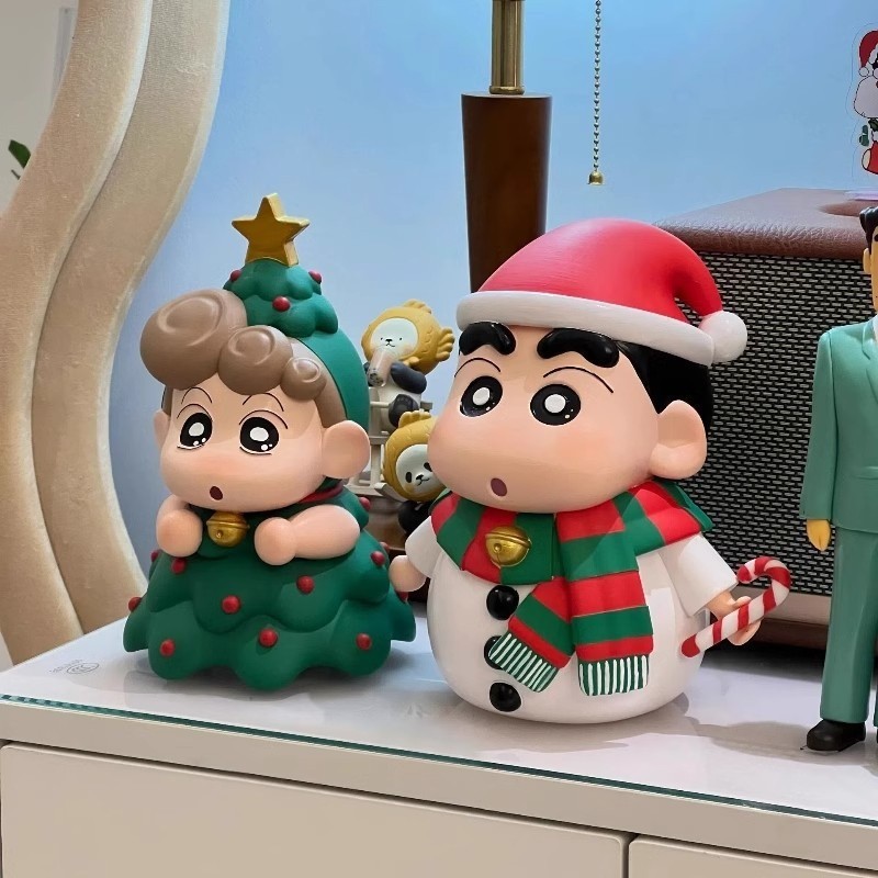 Creative Christmas Crayon Shin Chan Doll Christmas Tree Kwai Cute Doll Figurine  Toy Gift