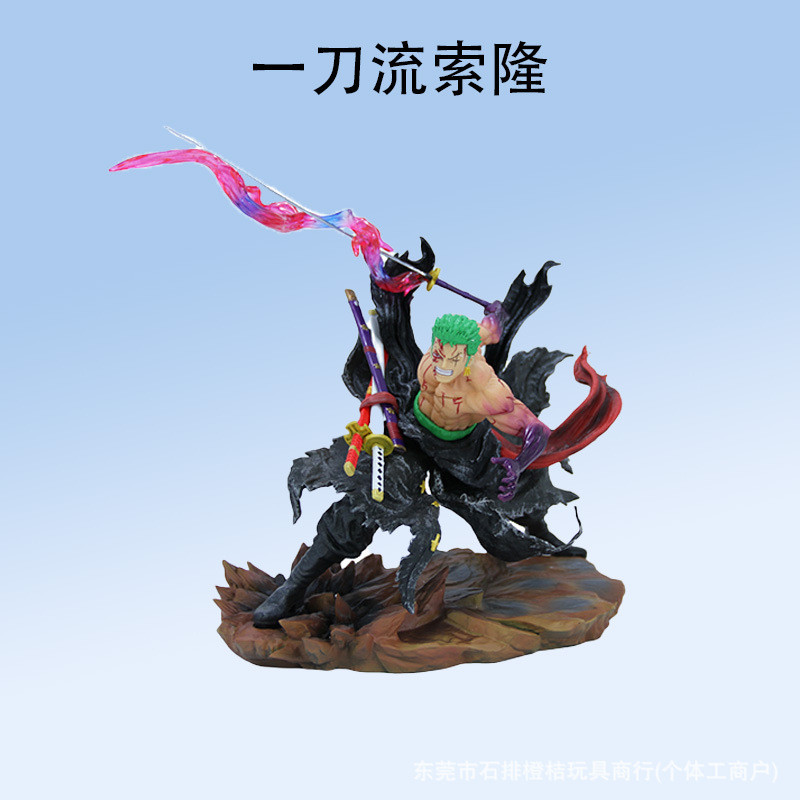 Tokoh One Piece Zoro Mandi Darah Kelas Pertama Zoro Arca Berkepala Dua Angka Paparan Model Anime Boleh Ganti