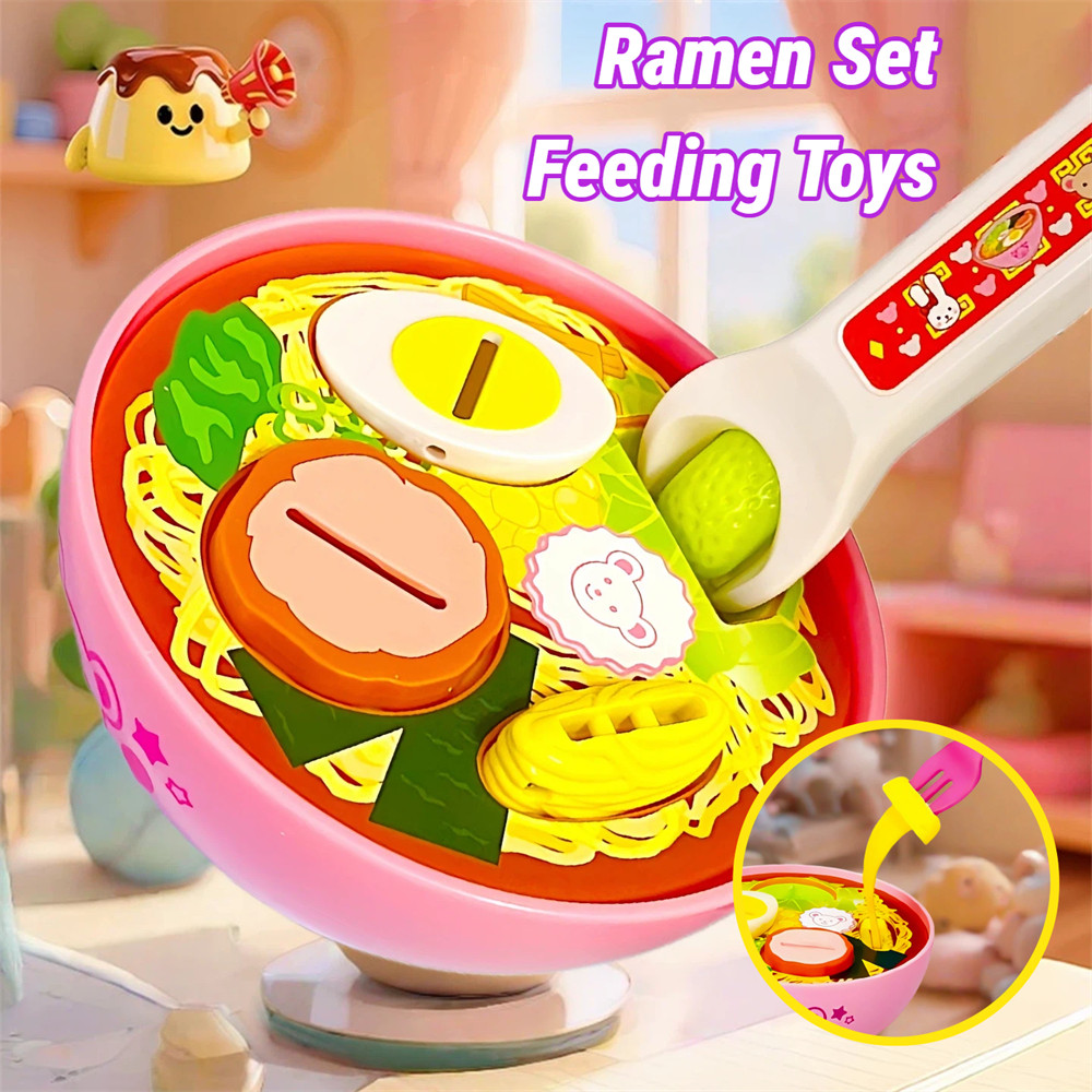 Feeding Toys Rice Ball and Lunch Box Set Children's House Toys Ramen Feeding Simulated Food Toys