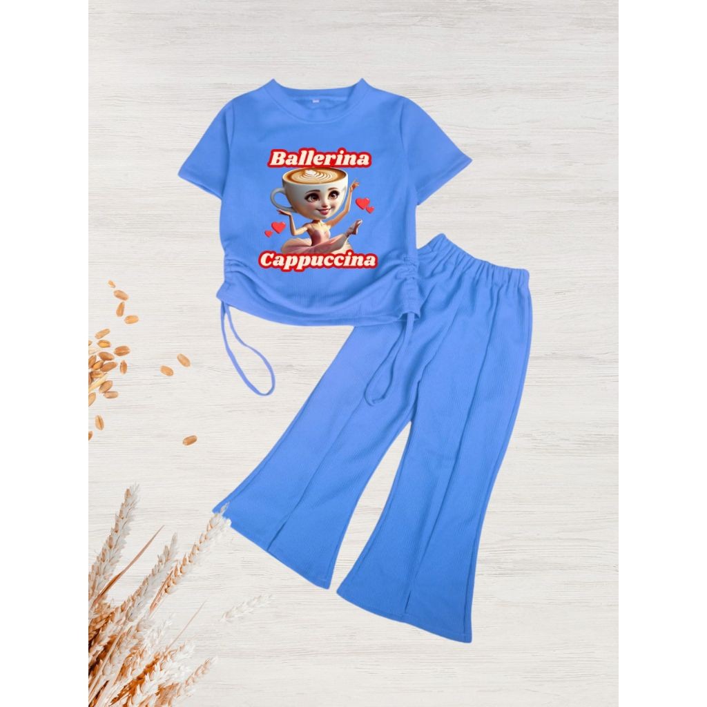 Essential Quality Girls' clothes ballerina capucina pictures 2-10 years t-shirts cutbray pants sets - Image 2