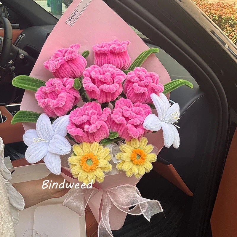 Bouquet Guangzhi's bouquet diy Handmade Twist Bar Rose Material Package 520 Plot Person Creative Gift Ready Stock 25.11.6