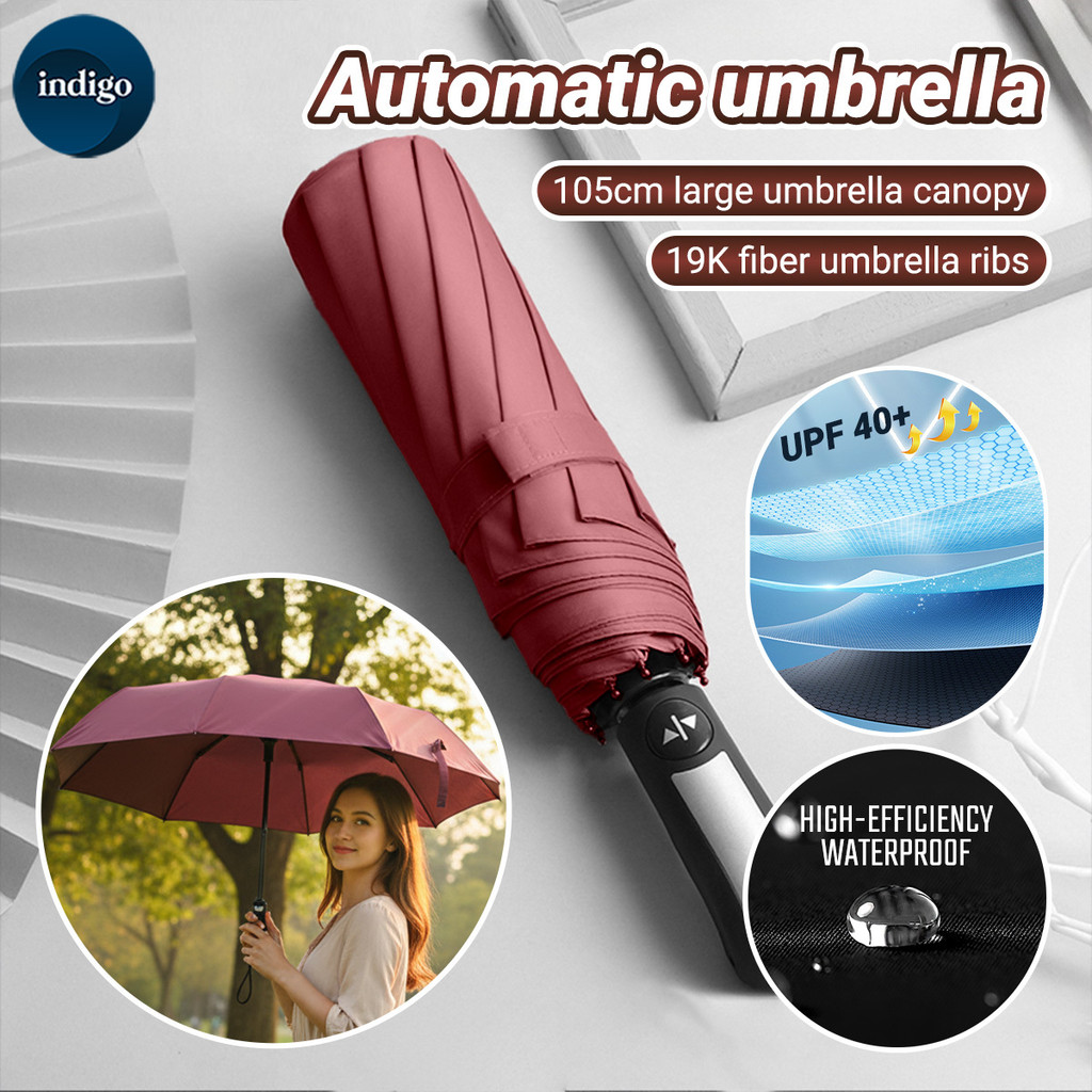 Automatic Umbrella Folding Sunscreen UV Umbrella High Quality Sunscreen Windproof Rain protection tools